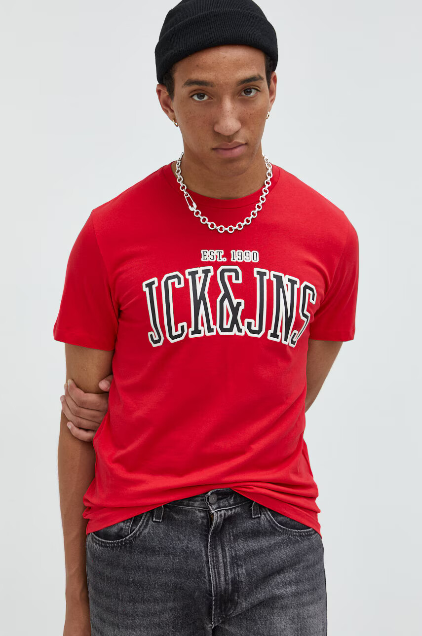 Jack & Jones Памучна тениска - Pepit.bg