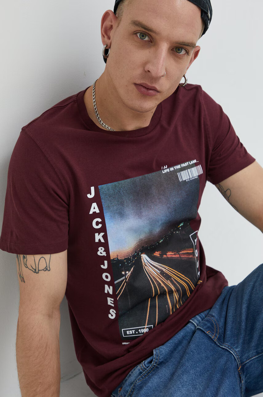 Jack & Jones Памучна тениска - Pepit.bg