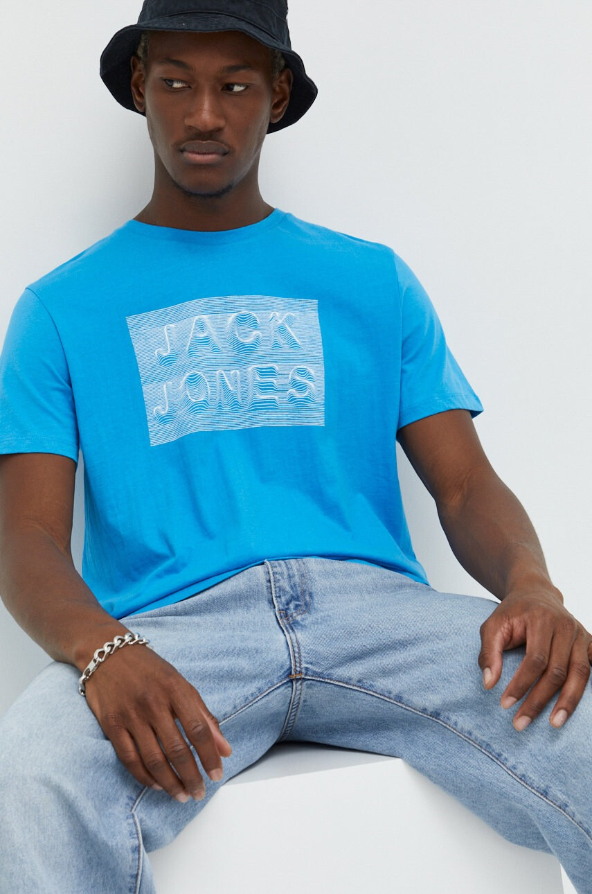 Jack & Jones Памучна тениска - Pepit.bg