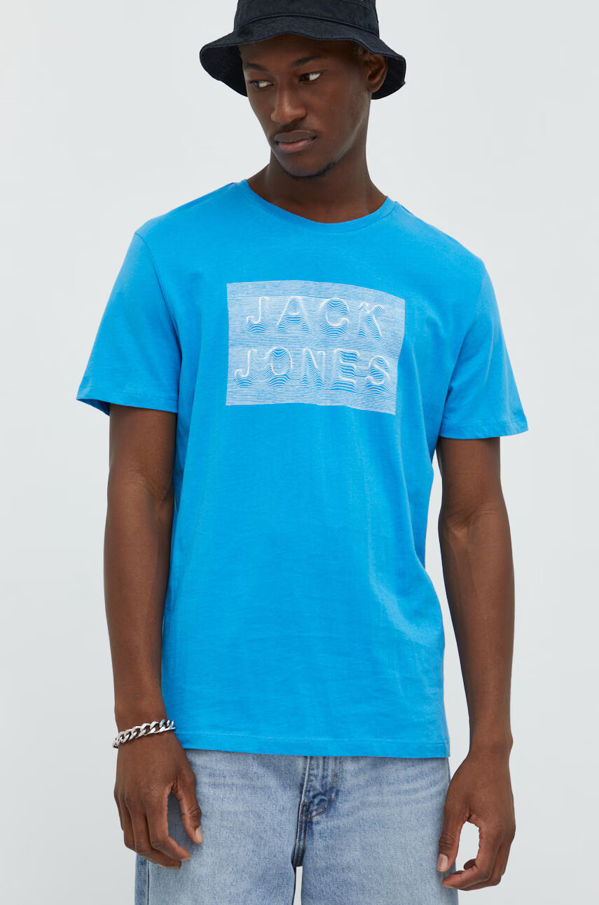 Jack & Jones Памучна тениска - Pepit.bg