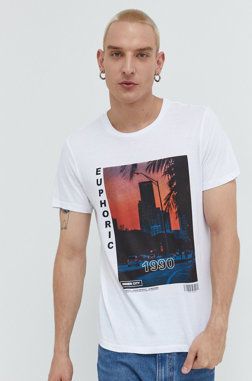 Jack & Jones Памучна тениска - Pepit.bg