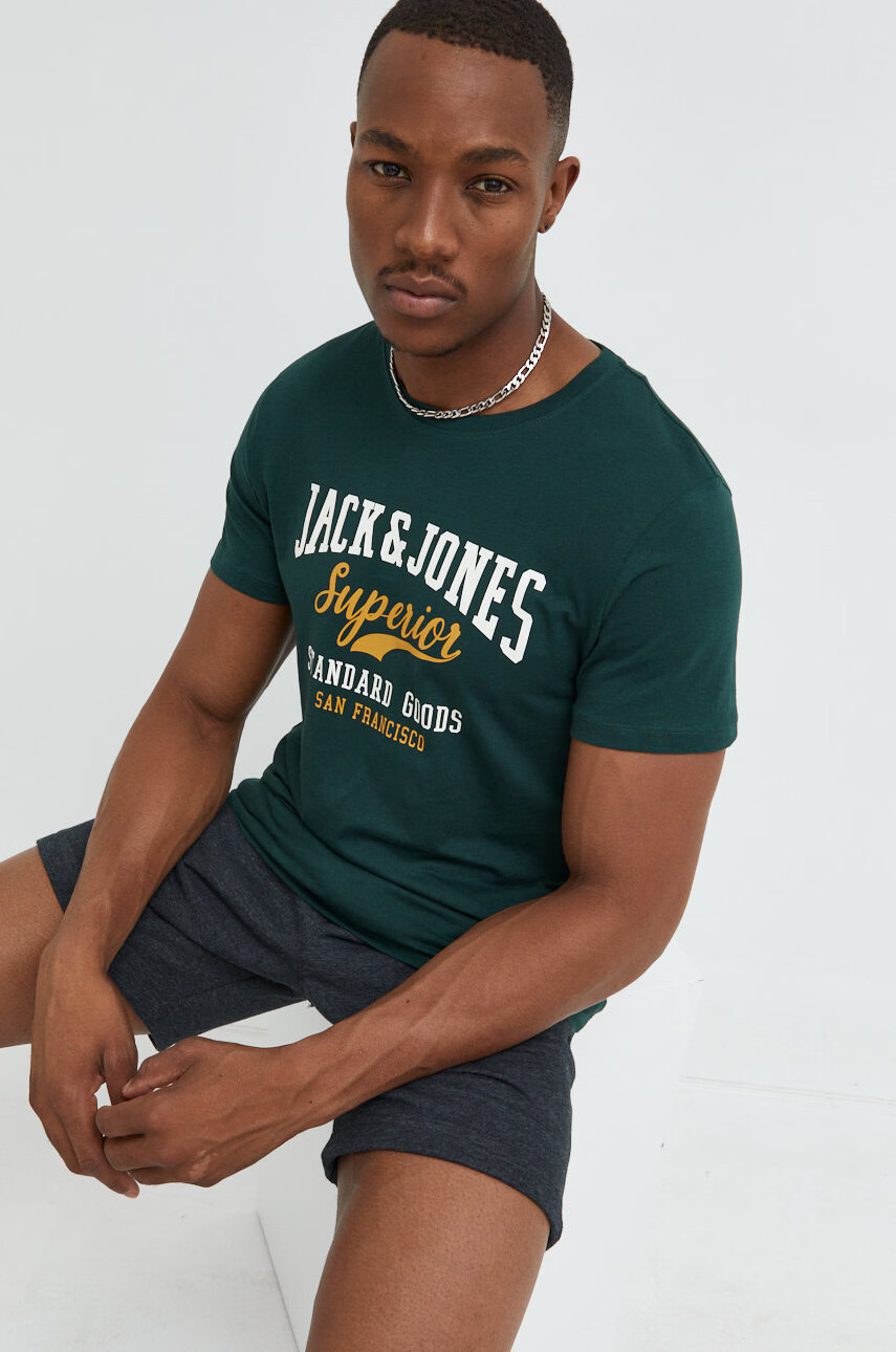 Jack & Jones Памучна тениска - Pepit.bg