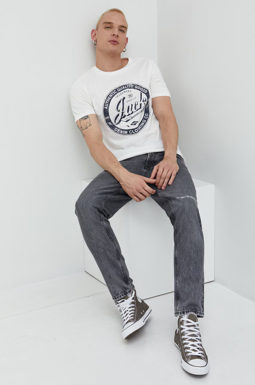 Jack & Jones Памучна тениска - Pepit.bg