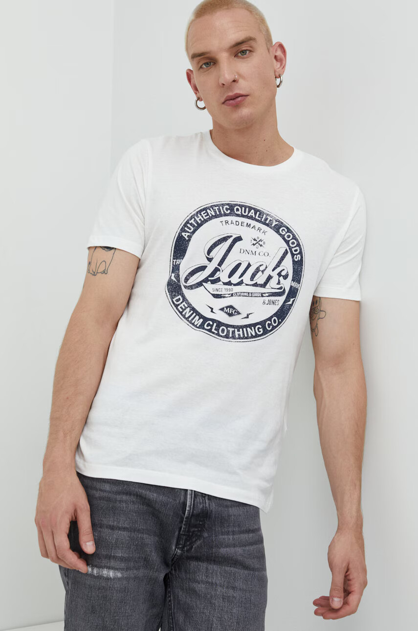 Jack & Jones Памучна тениска - Pepit.bg