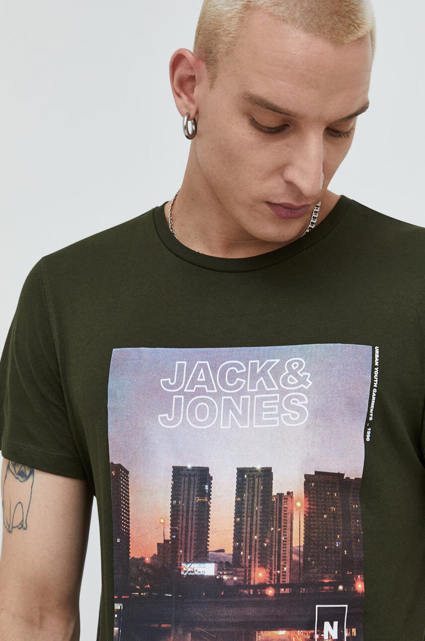 Jack & Jones Памучна тениска - Pepit.bg