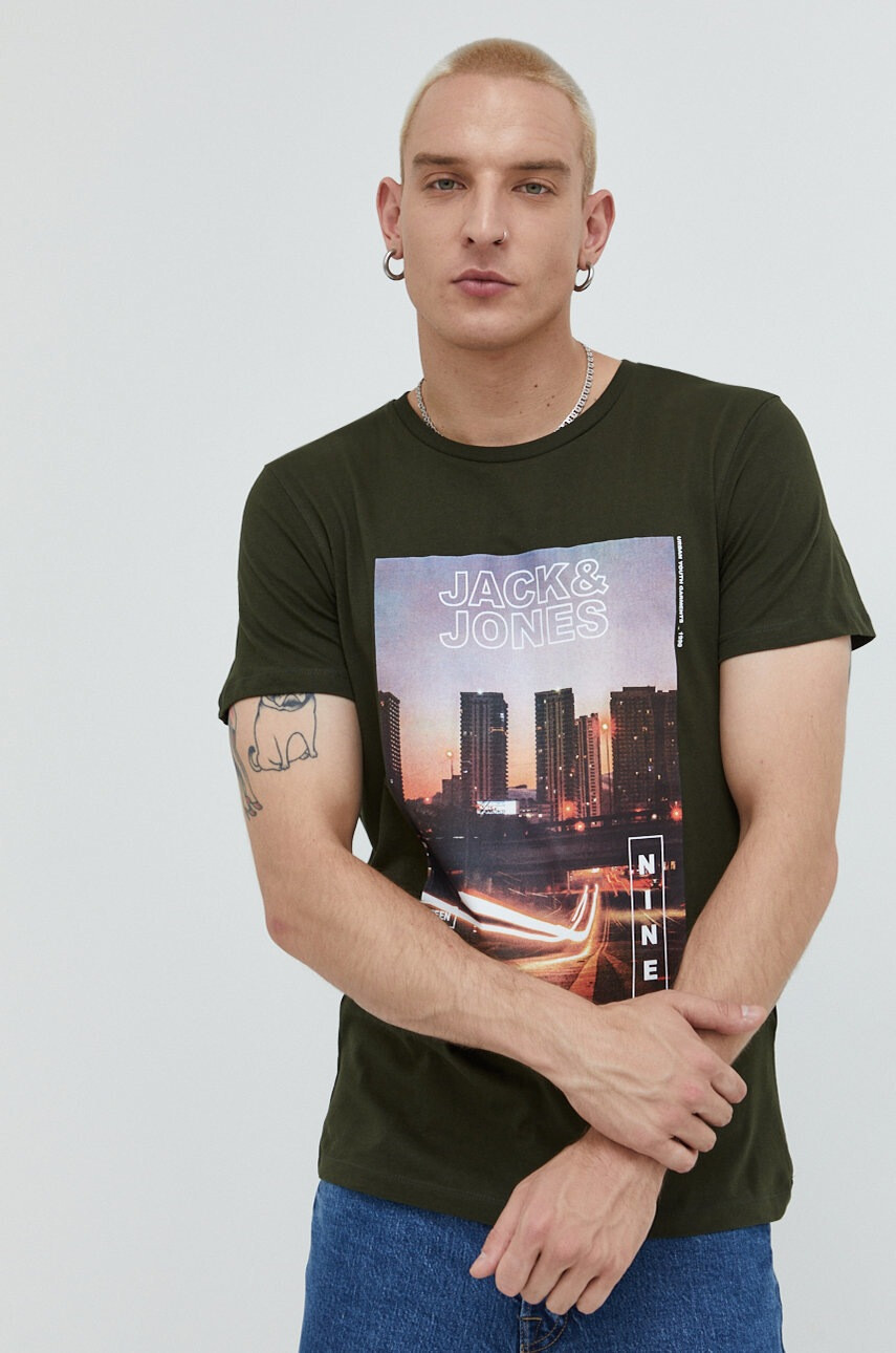 Jack & Jones Памучна тениска - Pepit.bg