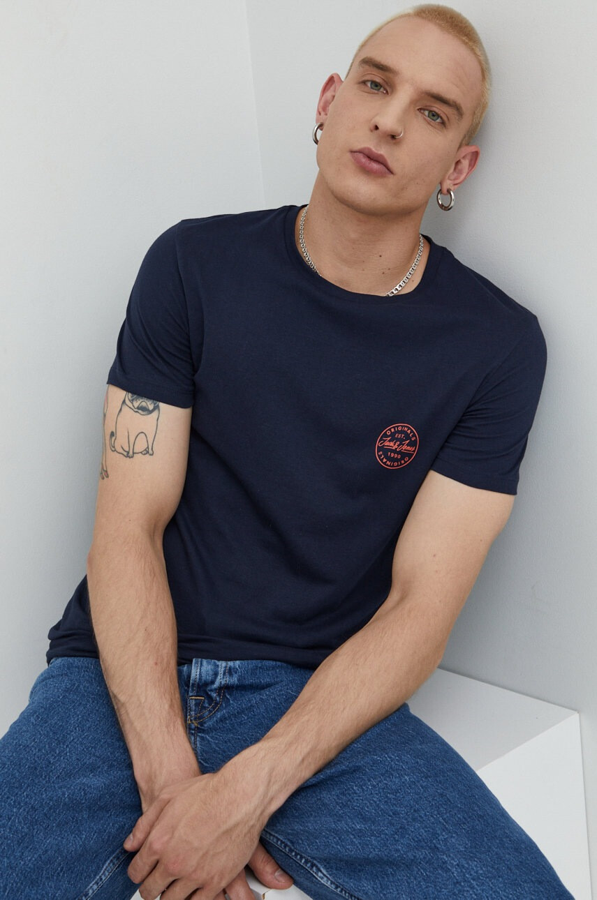 Jack & Jones Памучна тениска - Pepit.bg