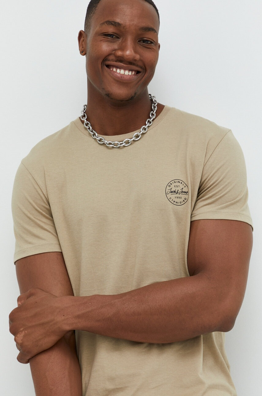 Jack & Jones Памучна тениска - Pepit.bg