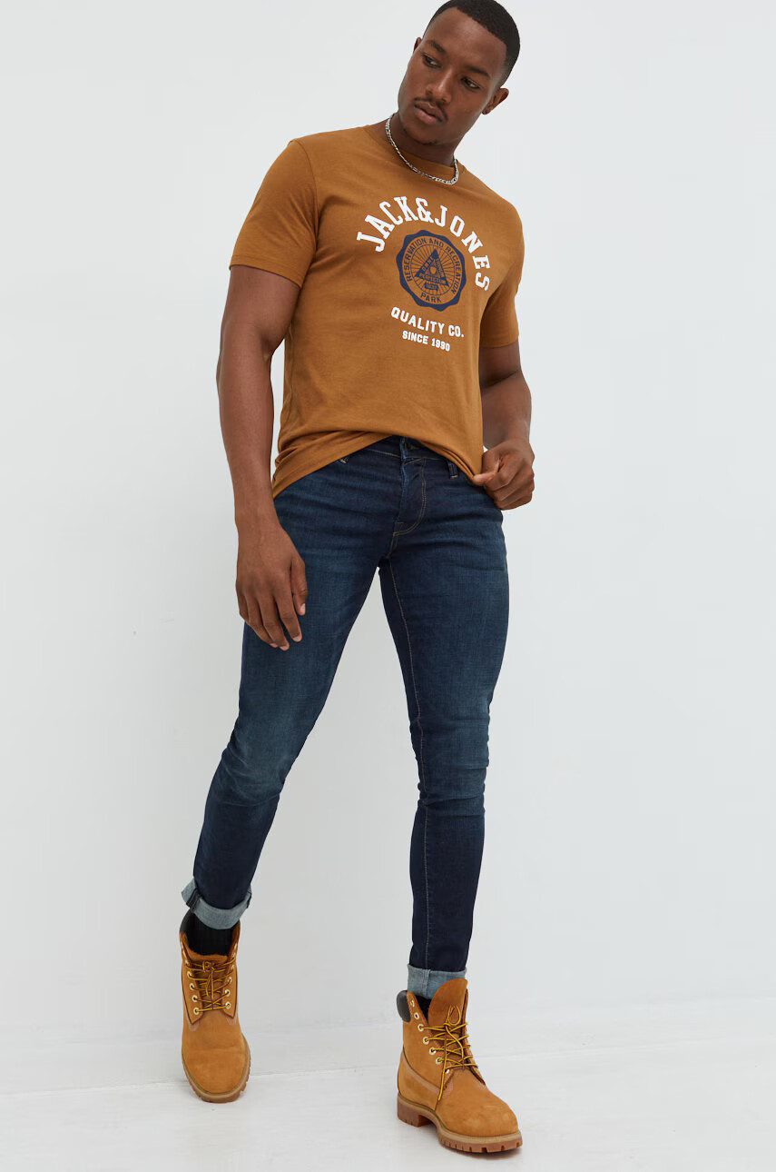 Jack & Jones Памучна тениска - Pepit.bg