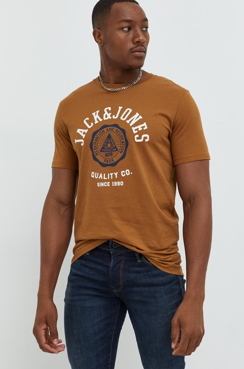 Jack & Jones Памучна тениска - Pepit.bg