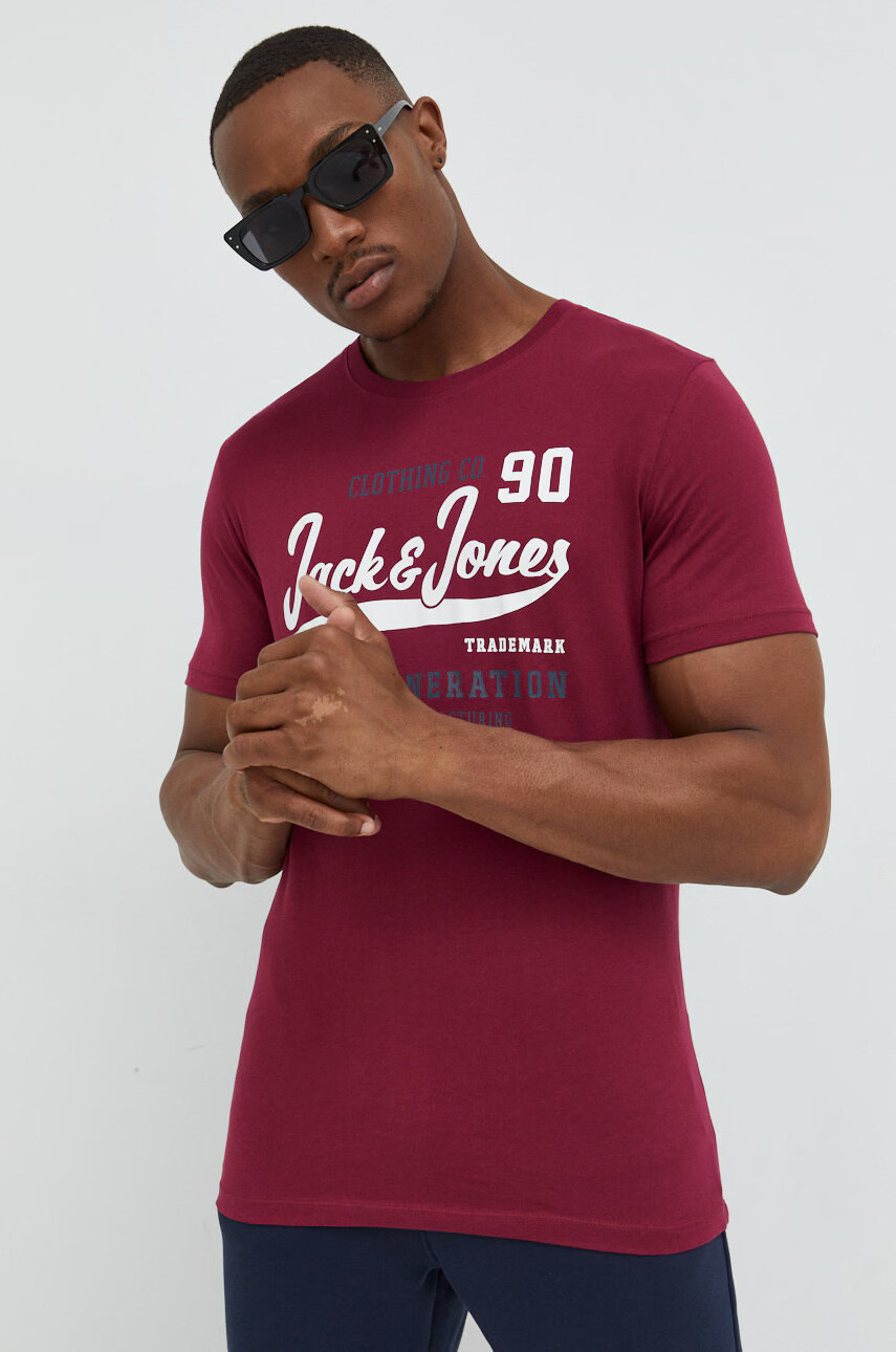 Jack & Jones Памучна тениска - Pepit.bg