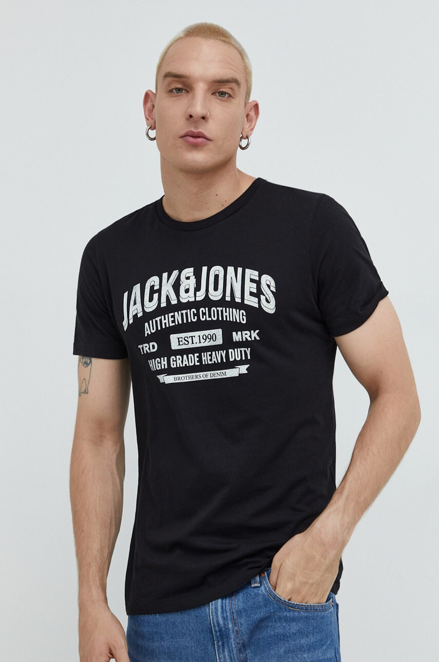 Jack & Jones Памучна тениска - Pepit.bg
