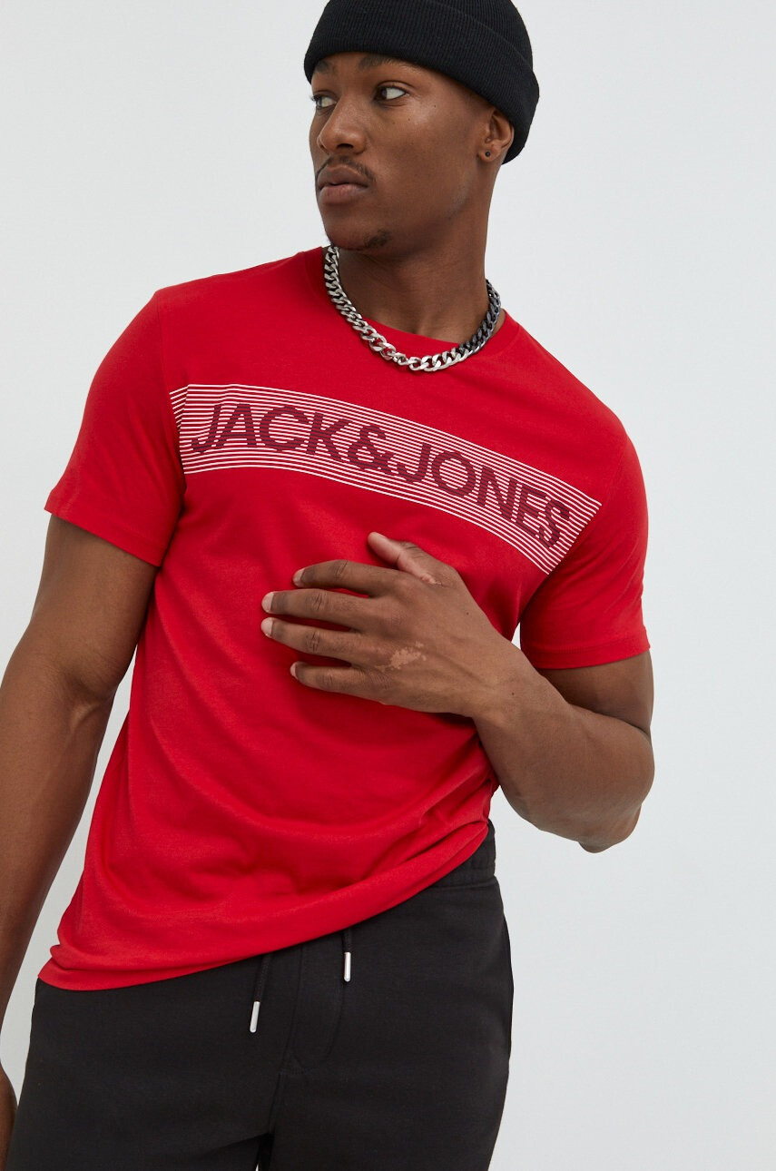 Jack & Jones Памучна тениска - Pepit.bg