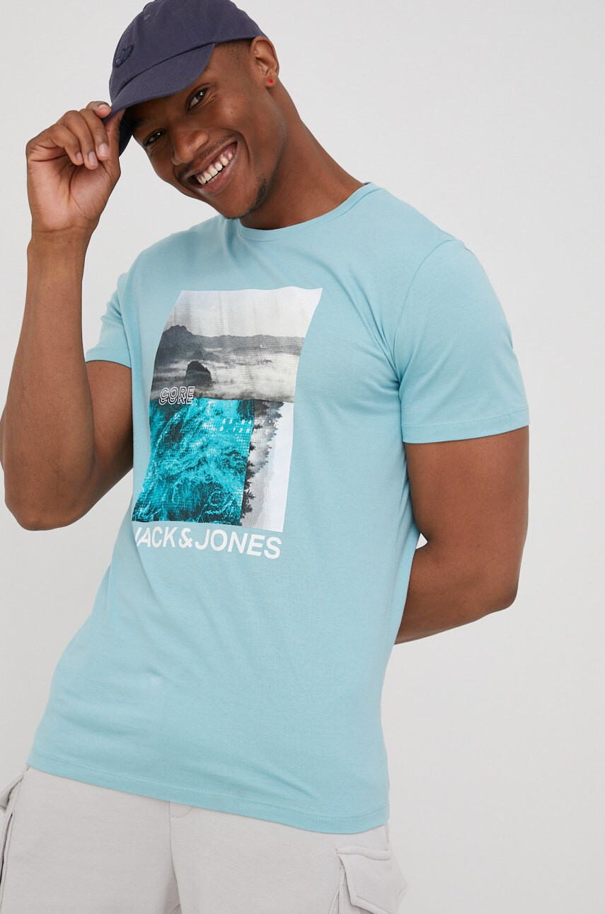 Jack & Jones Памучна тениска - Pepit.bg