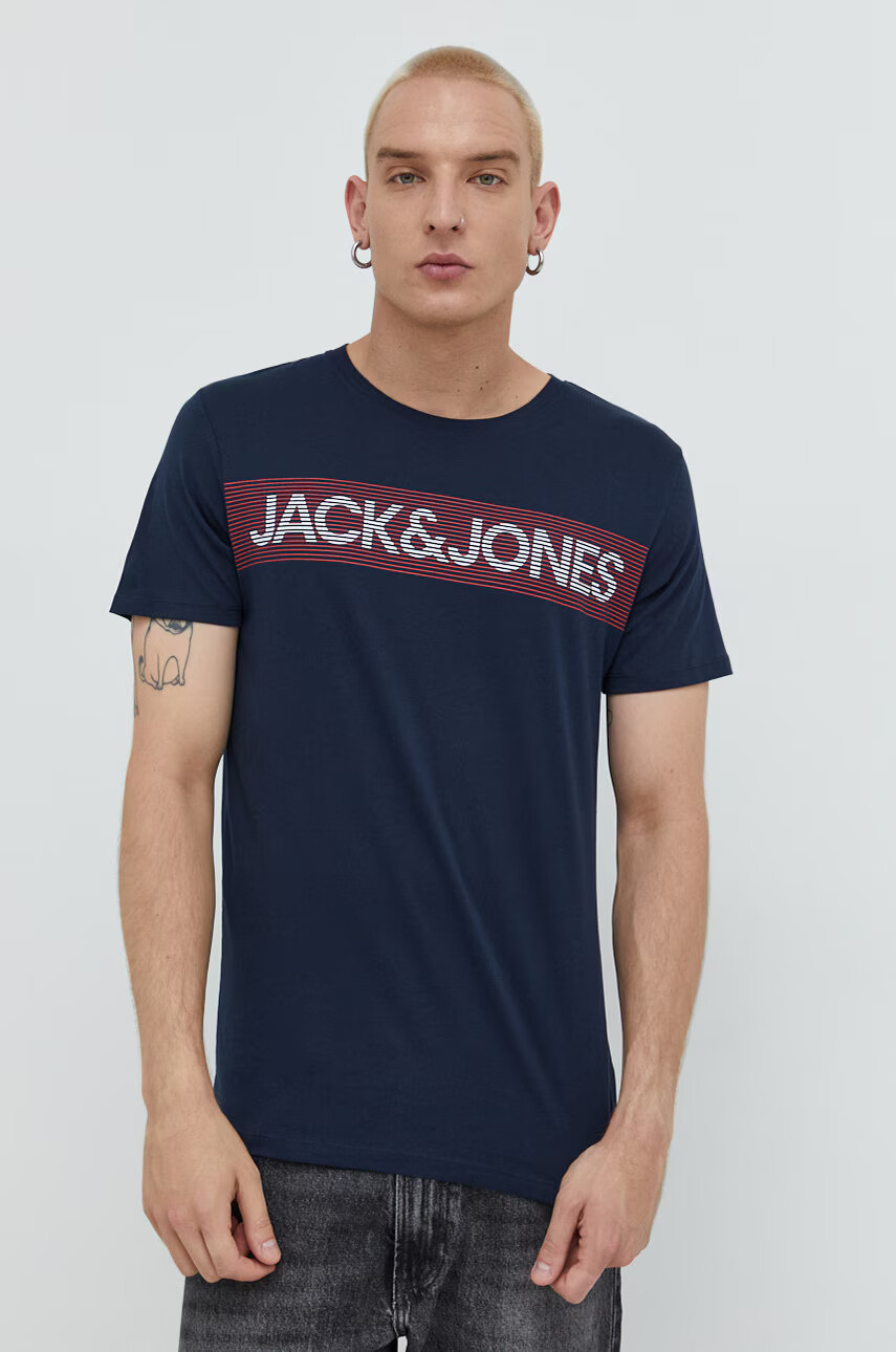 Jack & Jones Памучна тениска - Pepit.bg