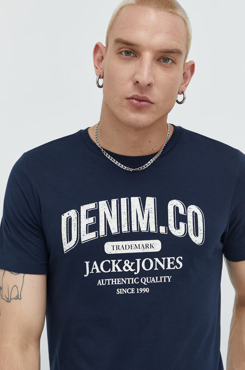 Jack & Jones Памучна тениска - Pepit.bg