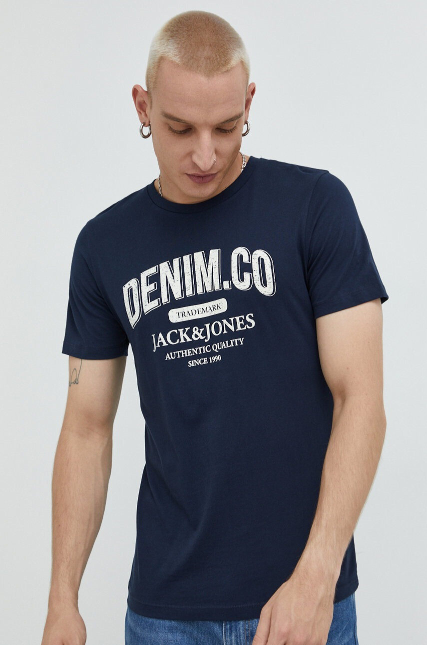 Jack & Jones Памучна тениска - Pepit.bg