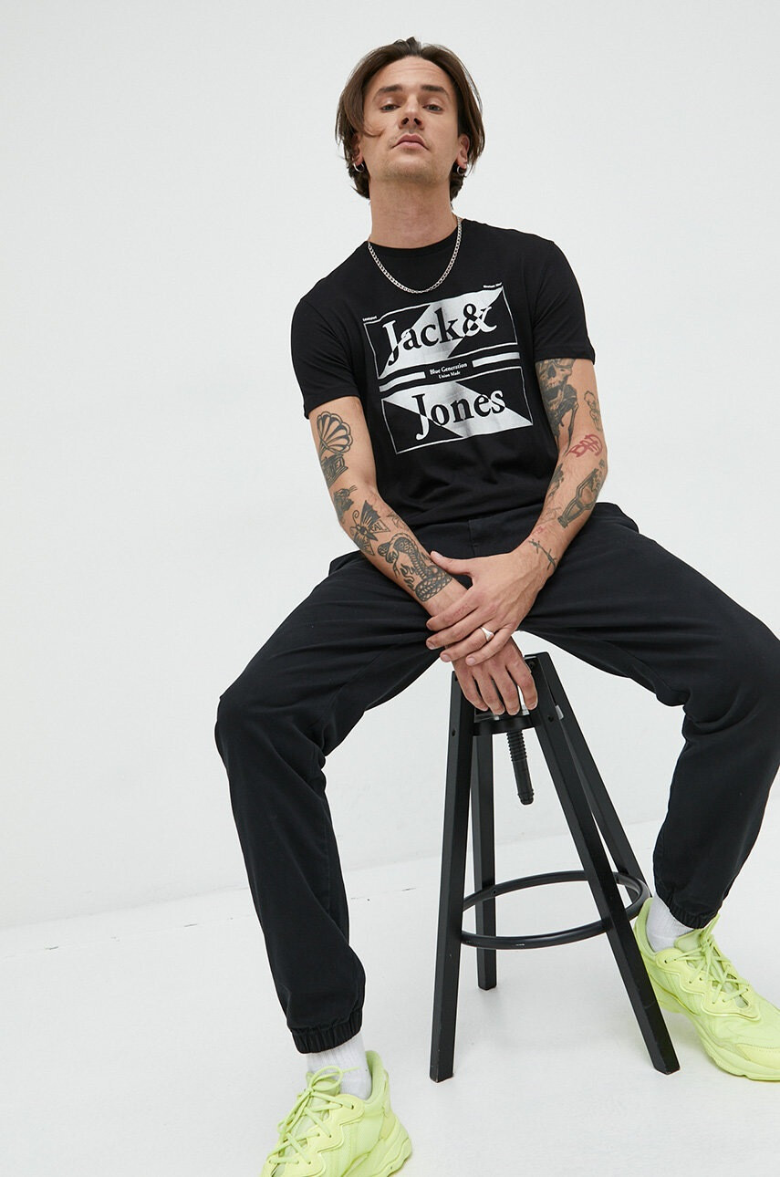 Jack & Jones Памучна тениска - Pepit.bg
