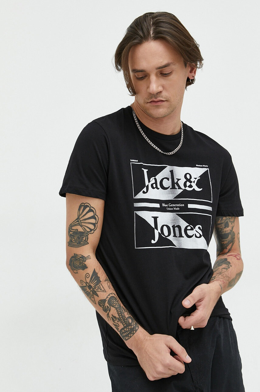 Jack & Jones Памучна тениска - Pepit.bg