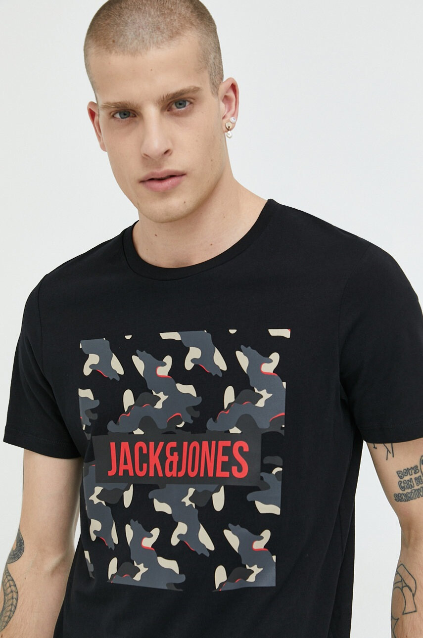 Jack & Jones Памучна тениска - Pepit.bg