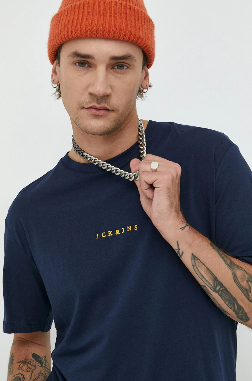 Jack & Jones Памучна тениска - Pepit.bg