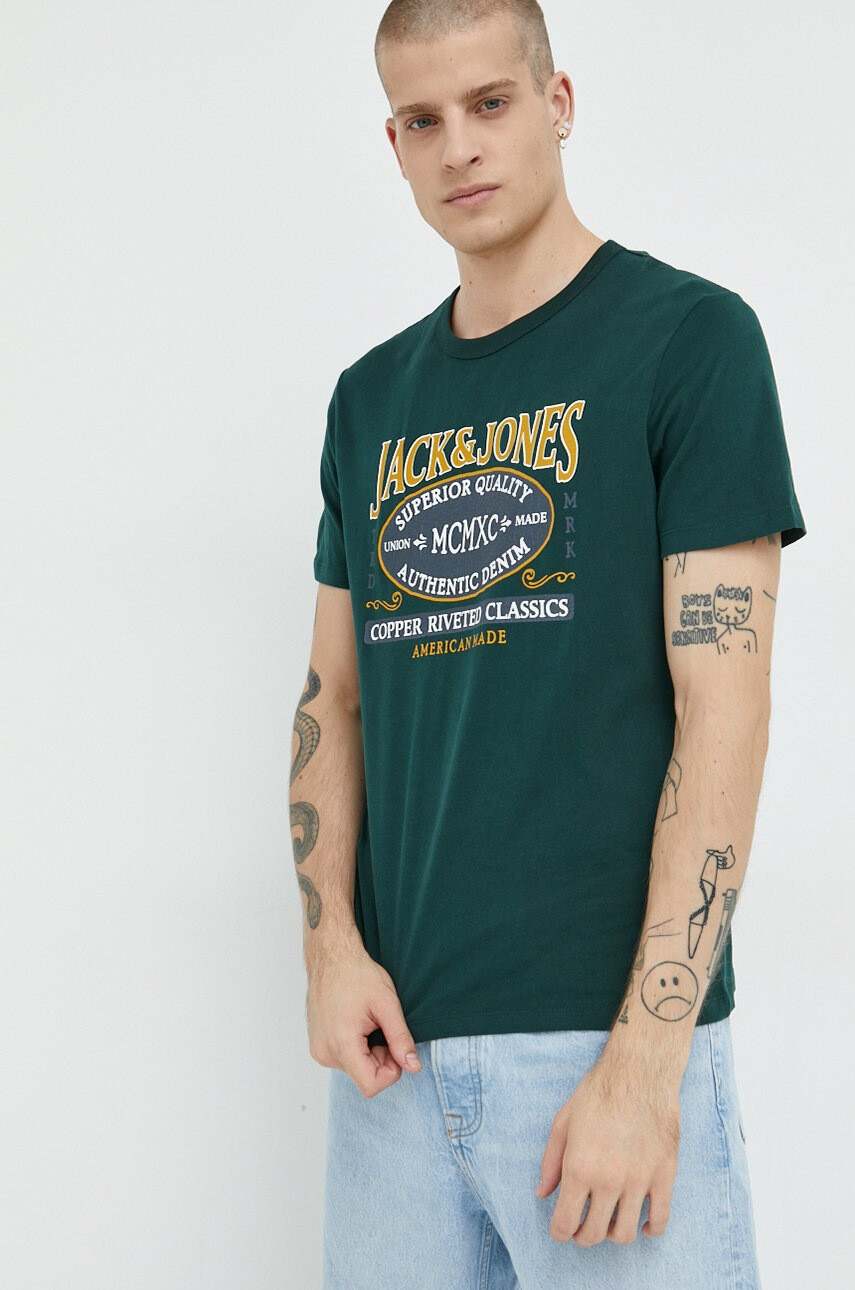 Jack & Jones Памучна тениска - Pepit.bg