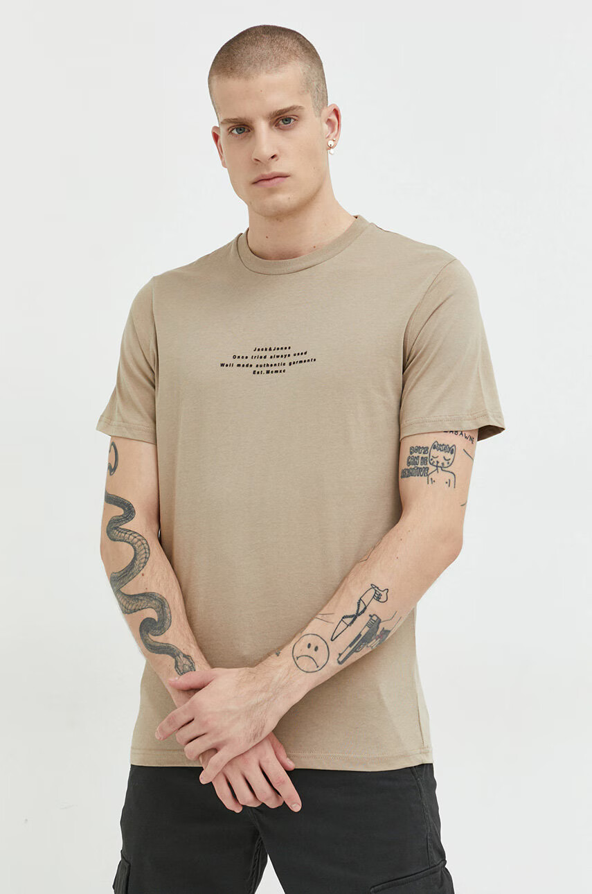 Jack & Jones Памучна тениска - Pepit.bg