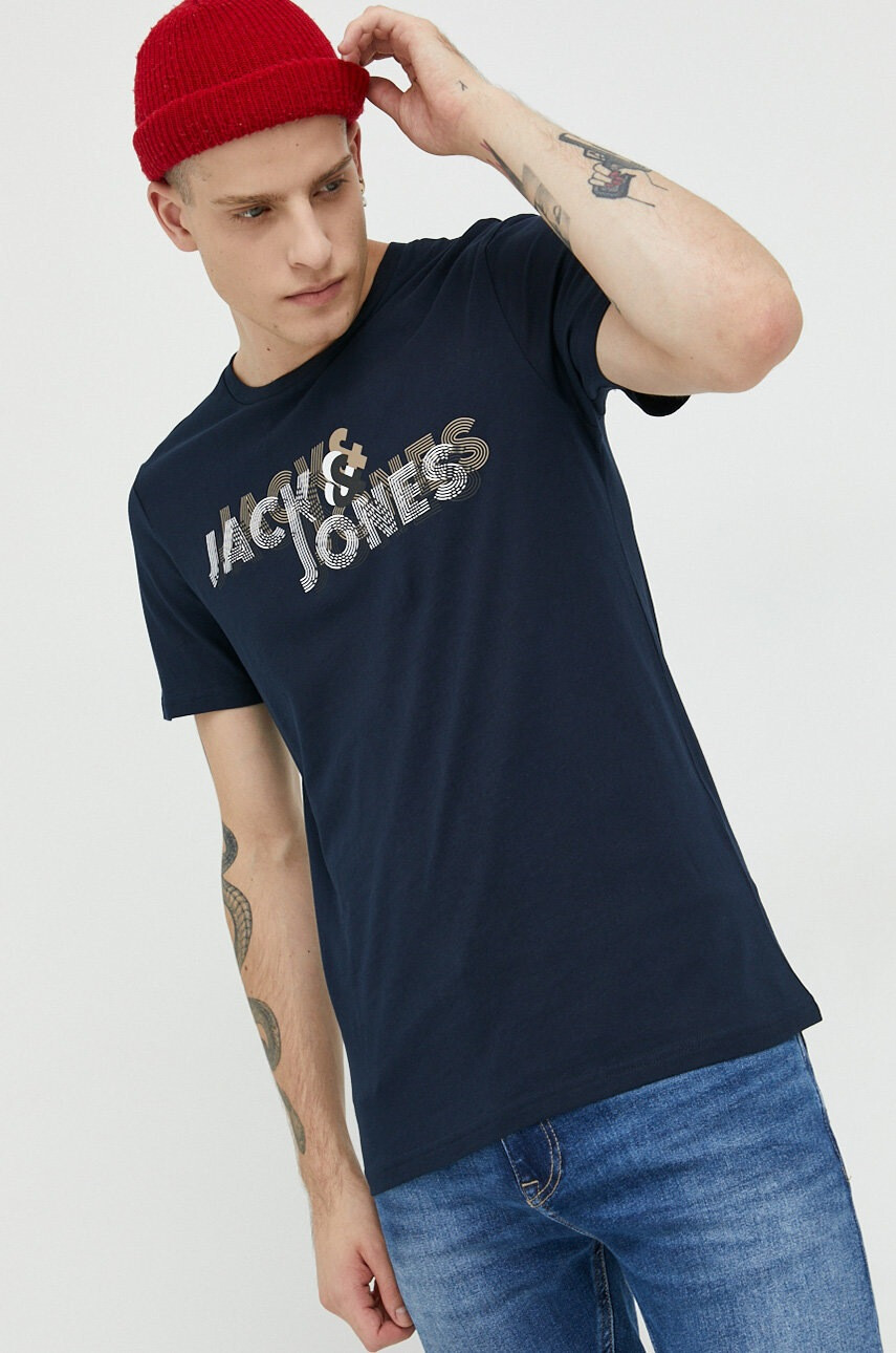 Jack & Jones Памучна тениска - Pepit.bg