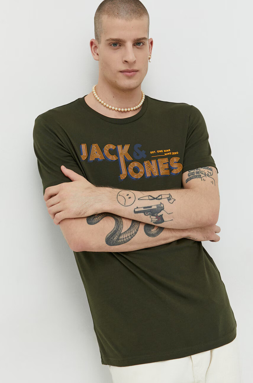 Jack & Jones Памучна тениска - Pepit.bg
