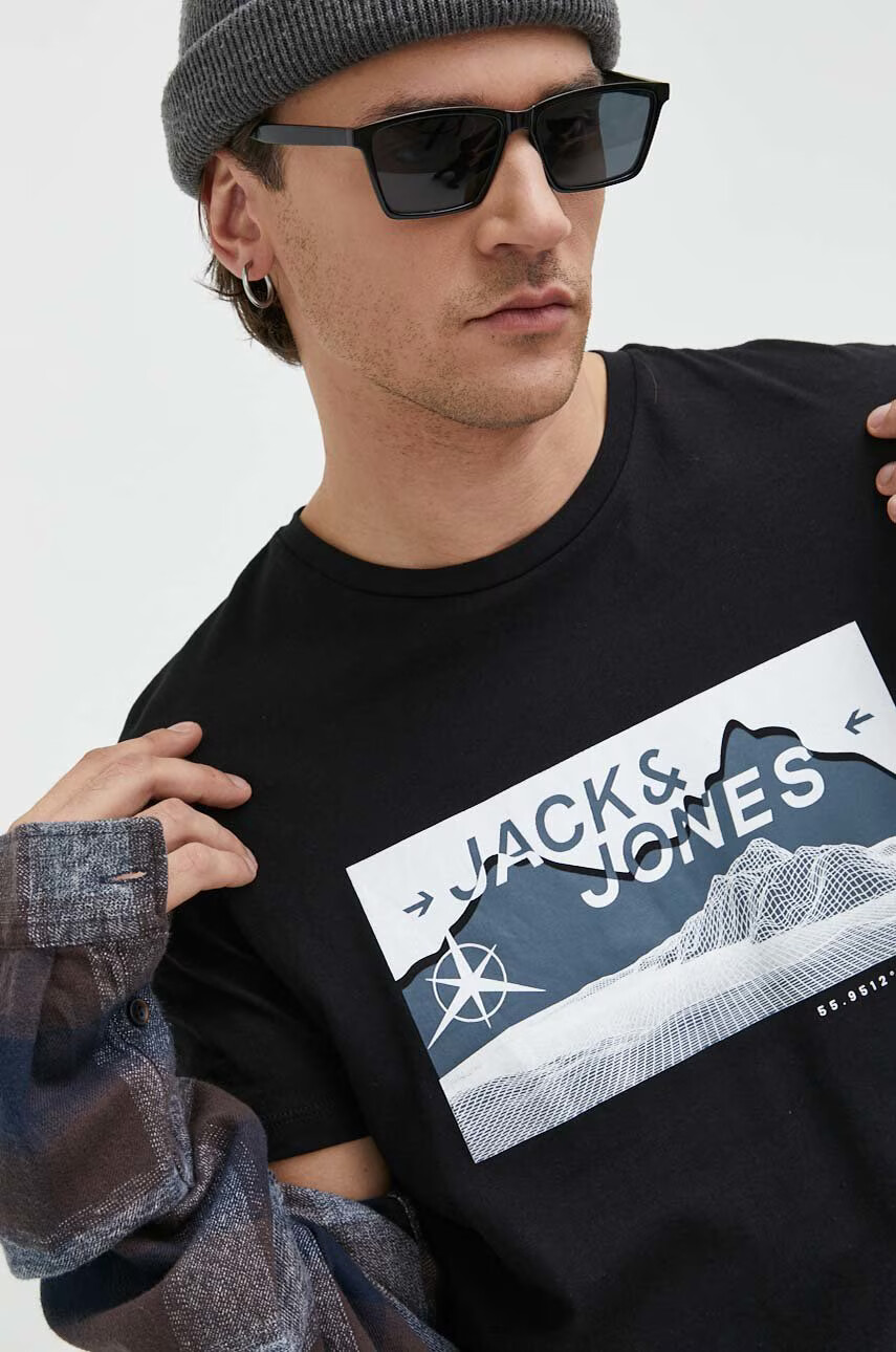 Jack & Jones Памучна тениска - Pepit.bg