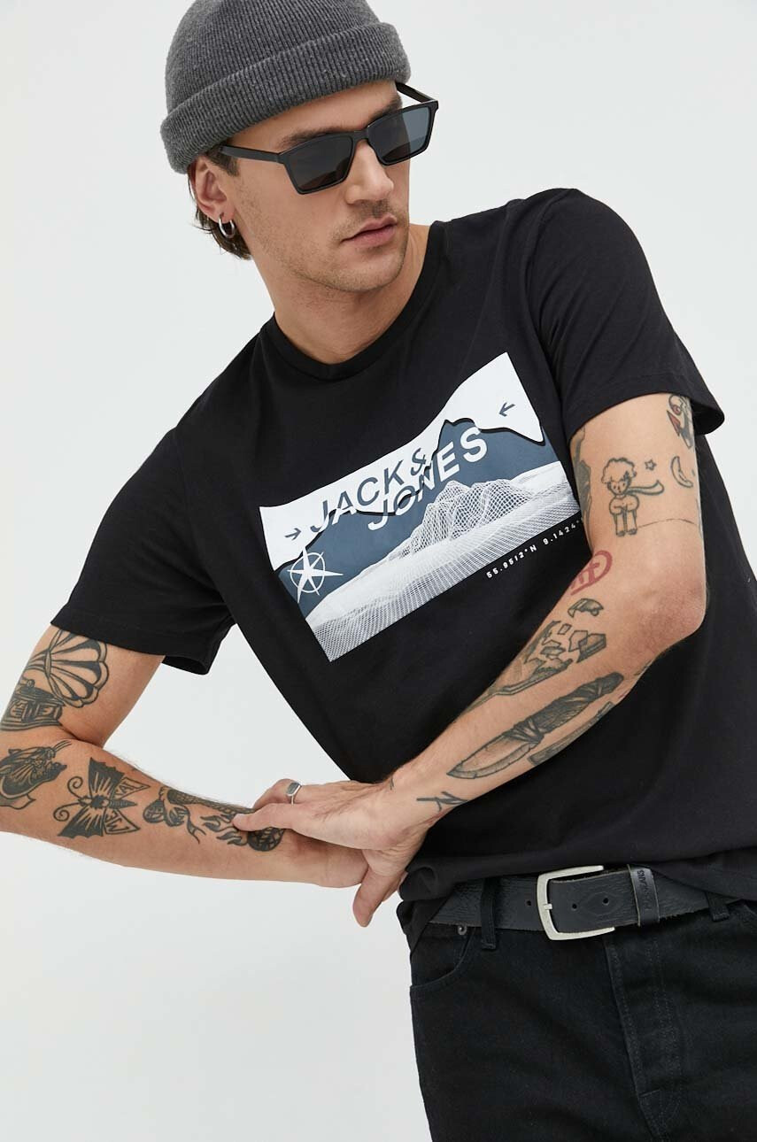 Jack & Jones Памучна тениска - Pepit.bg