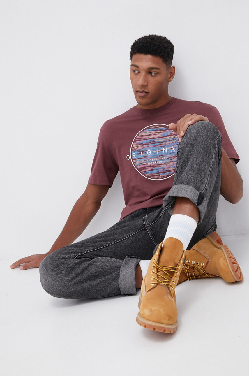 Jack & Jones Памучна тениска - Pepit.bg