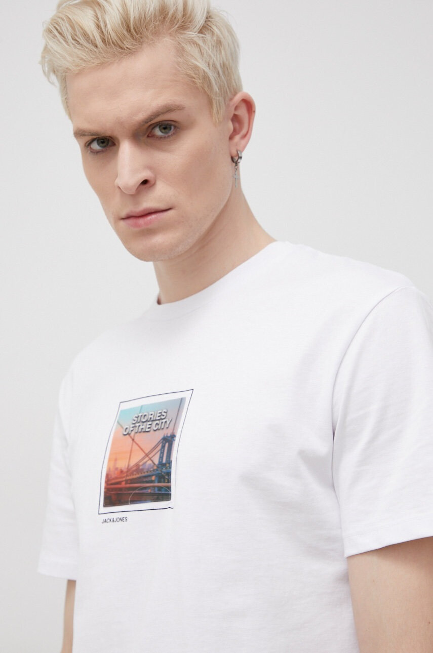 Jack & Jones Памучна тениска - Pepit.bg