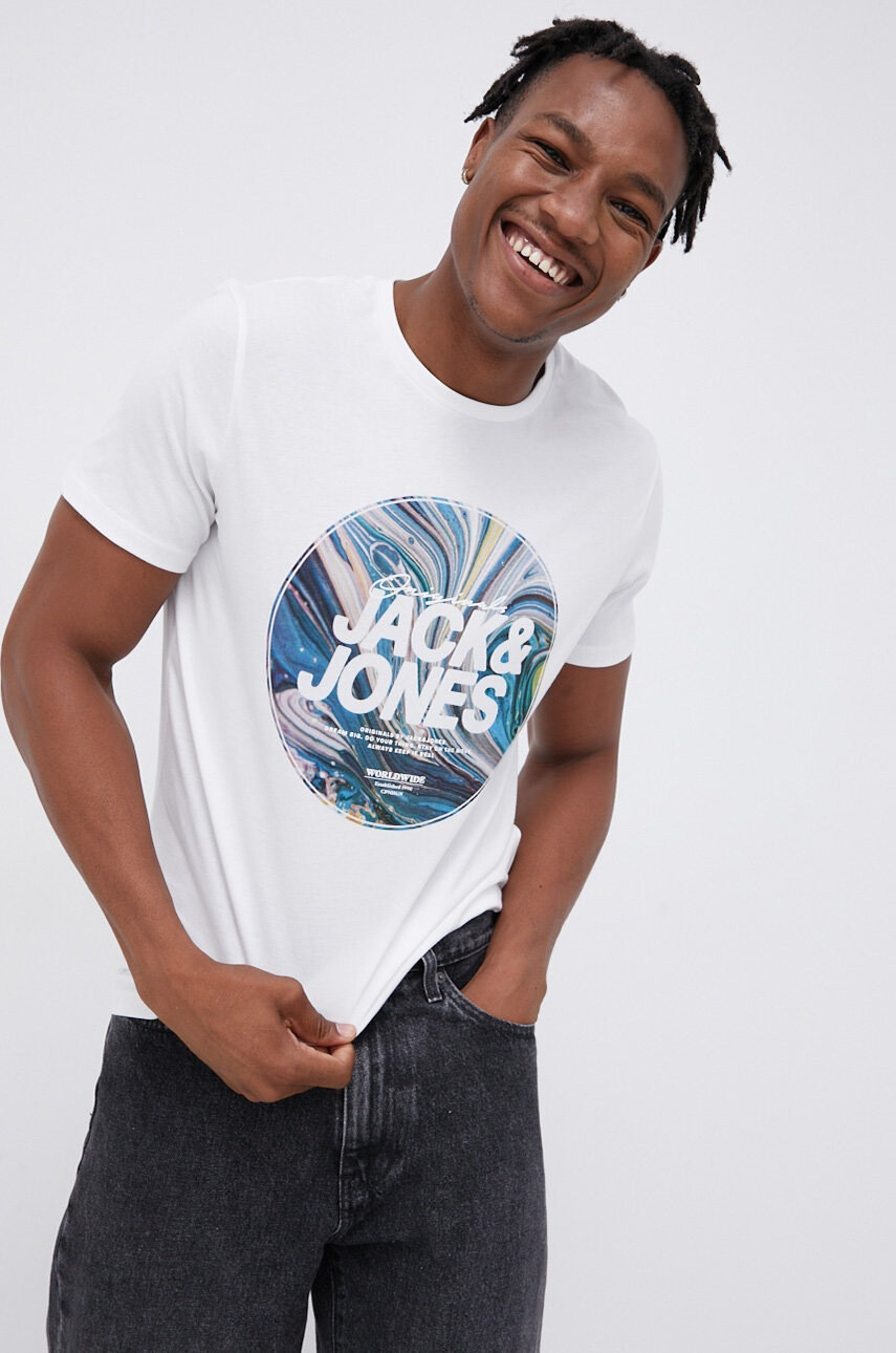 Jack & Jones Памучна тениска - Pepit.bg
