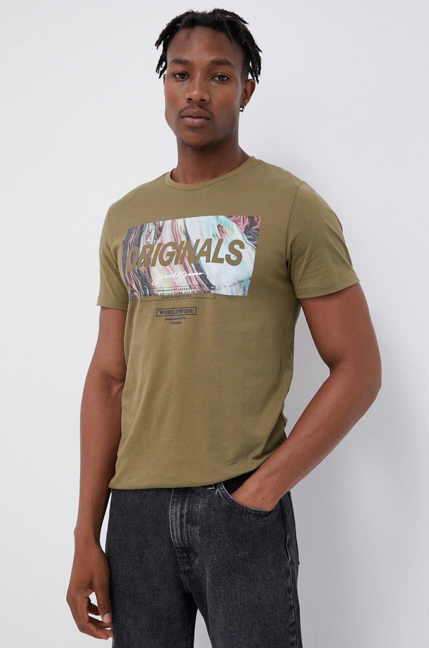 Jack & Jones Памучна тениска - Pepit.bg