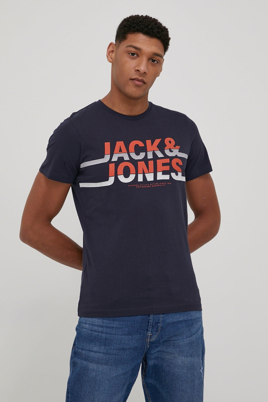 Jack & Jones Памучна тениска - Pepit.bg