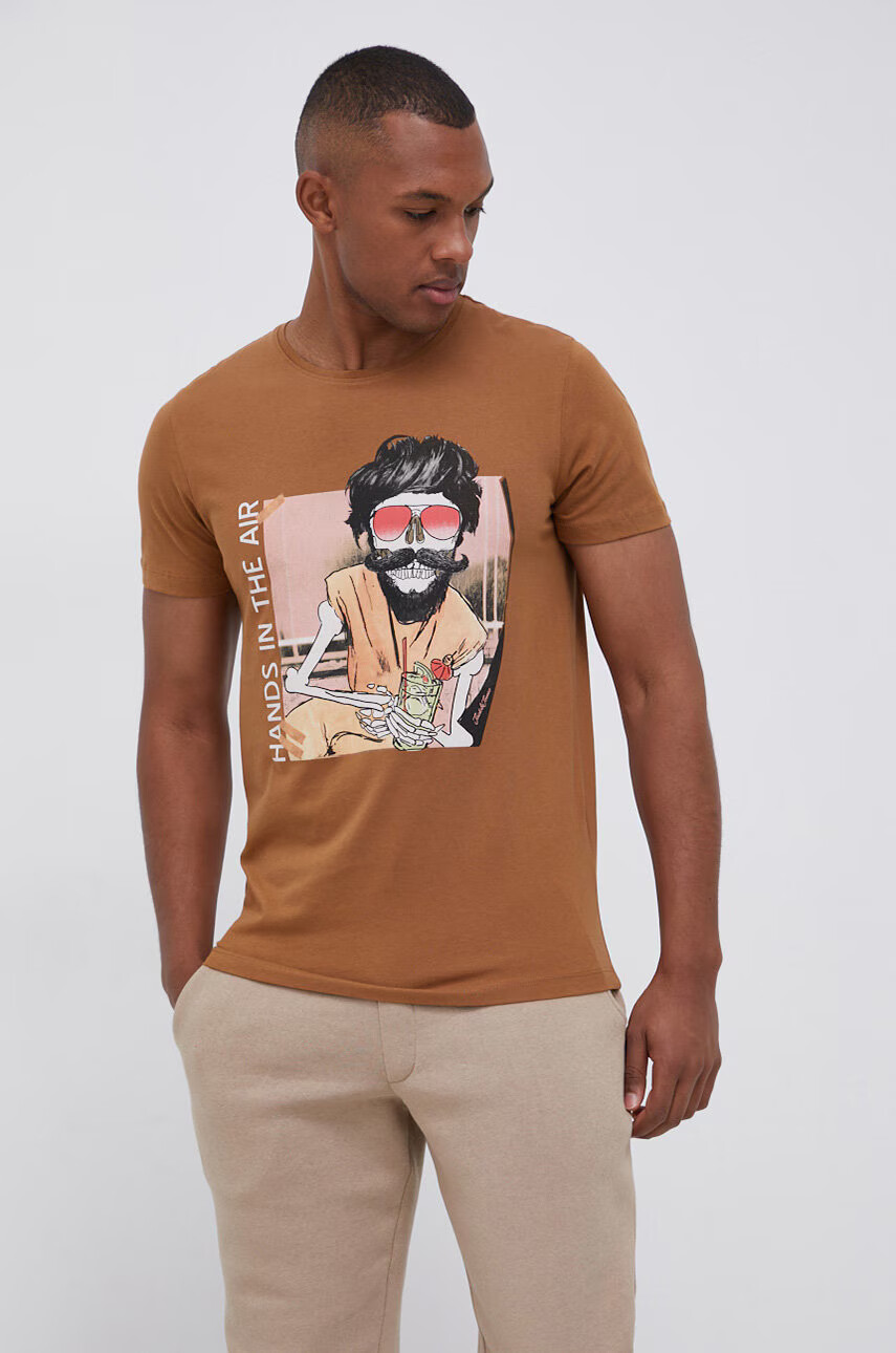 Jack & Jones Памучна тениска - Pepit.bg