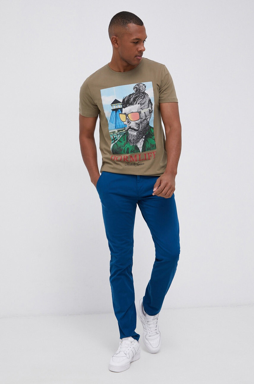 Jack & Jones Памучна тениска - Pepit.bg
