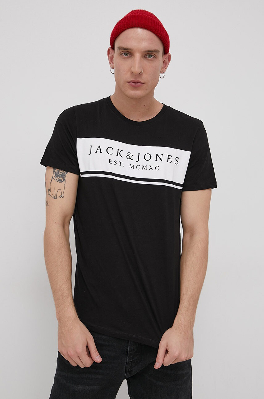 Jack & Jones Памучна тениска - Pepit.bg