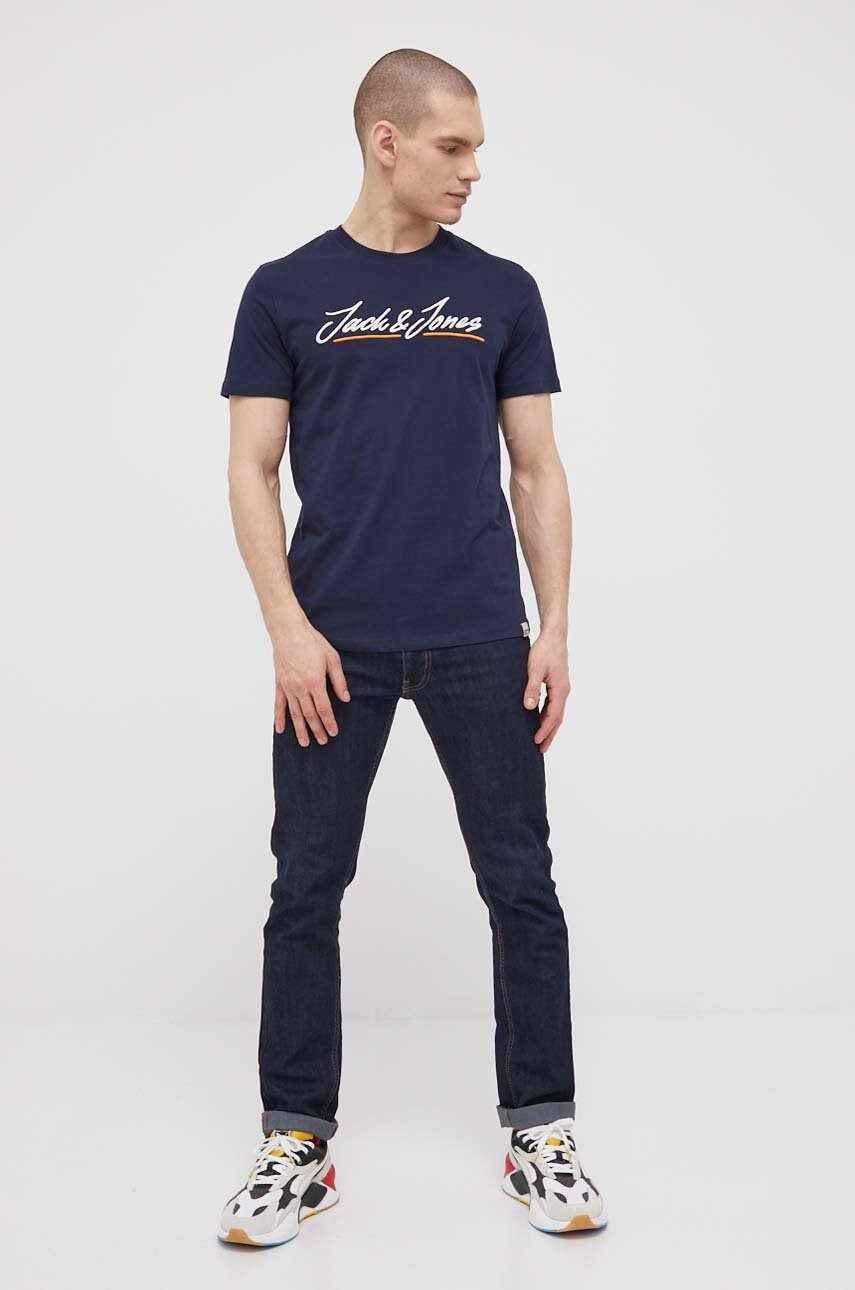 Jack & Jones Памучна тениска - Pepit.bg