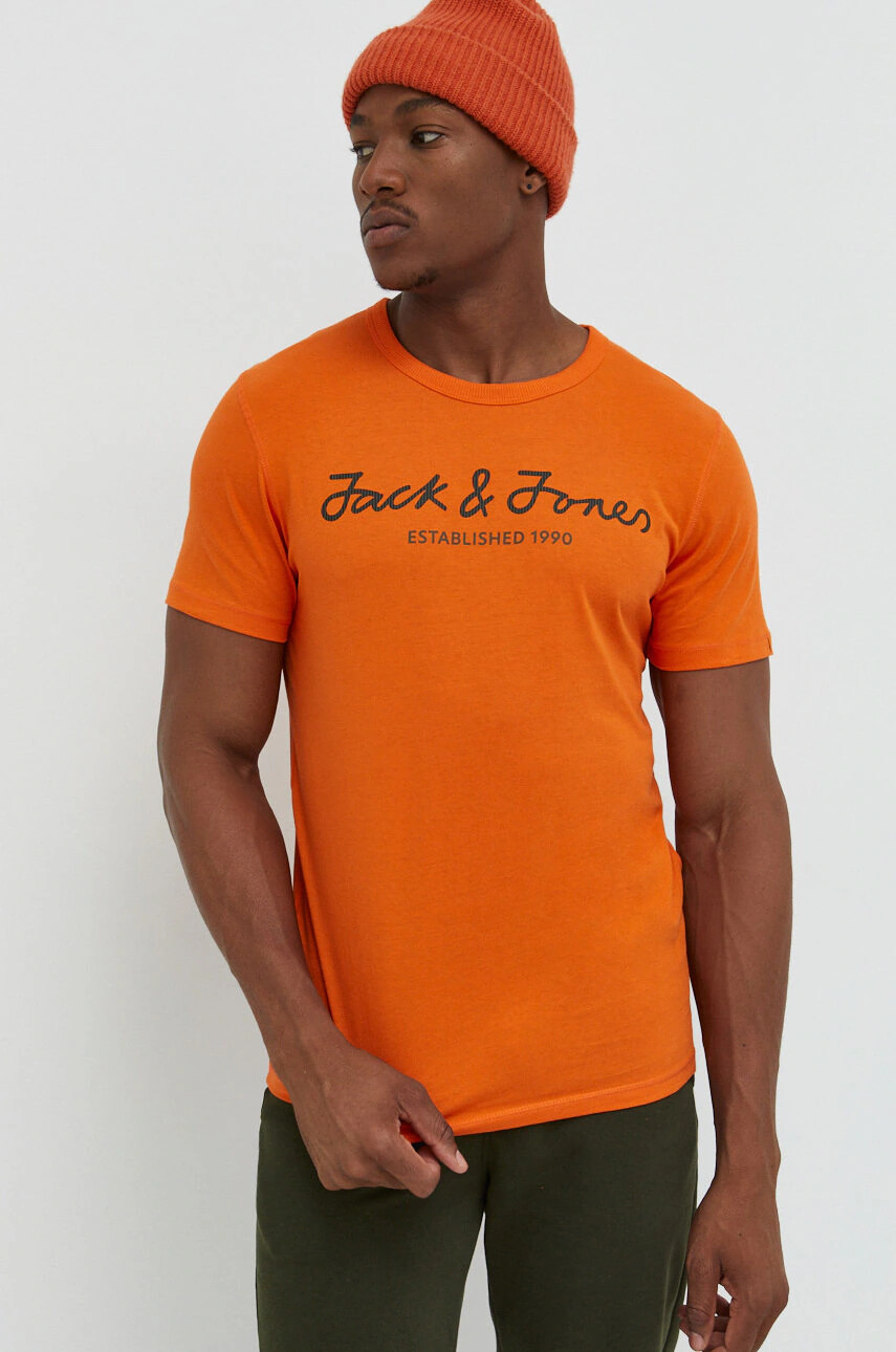 Jack & Jones Памучна тениска Jcoberg - Pepit.bg