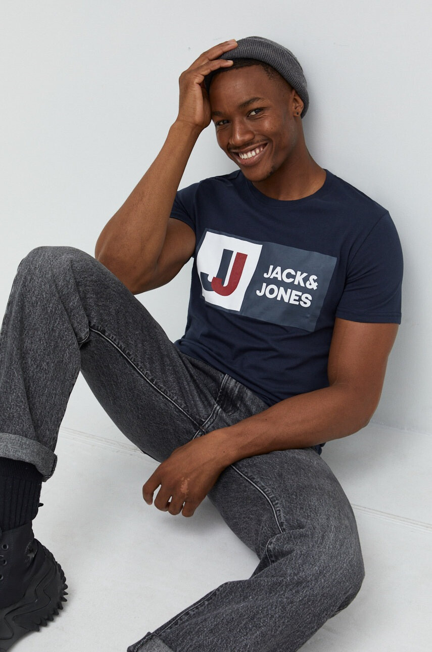 Jack & Jones Памучна тениска Jcologan - Pepit.bg