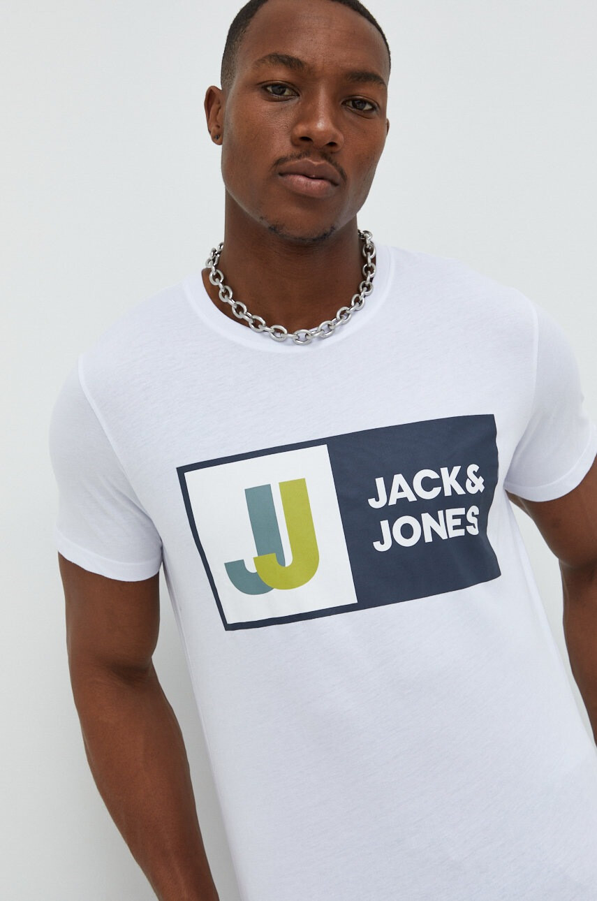 Jack & Jones Памучна тениска Jcologan - Pepit.bg