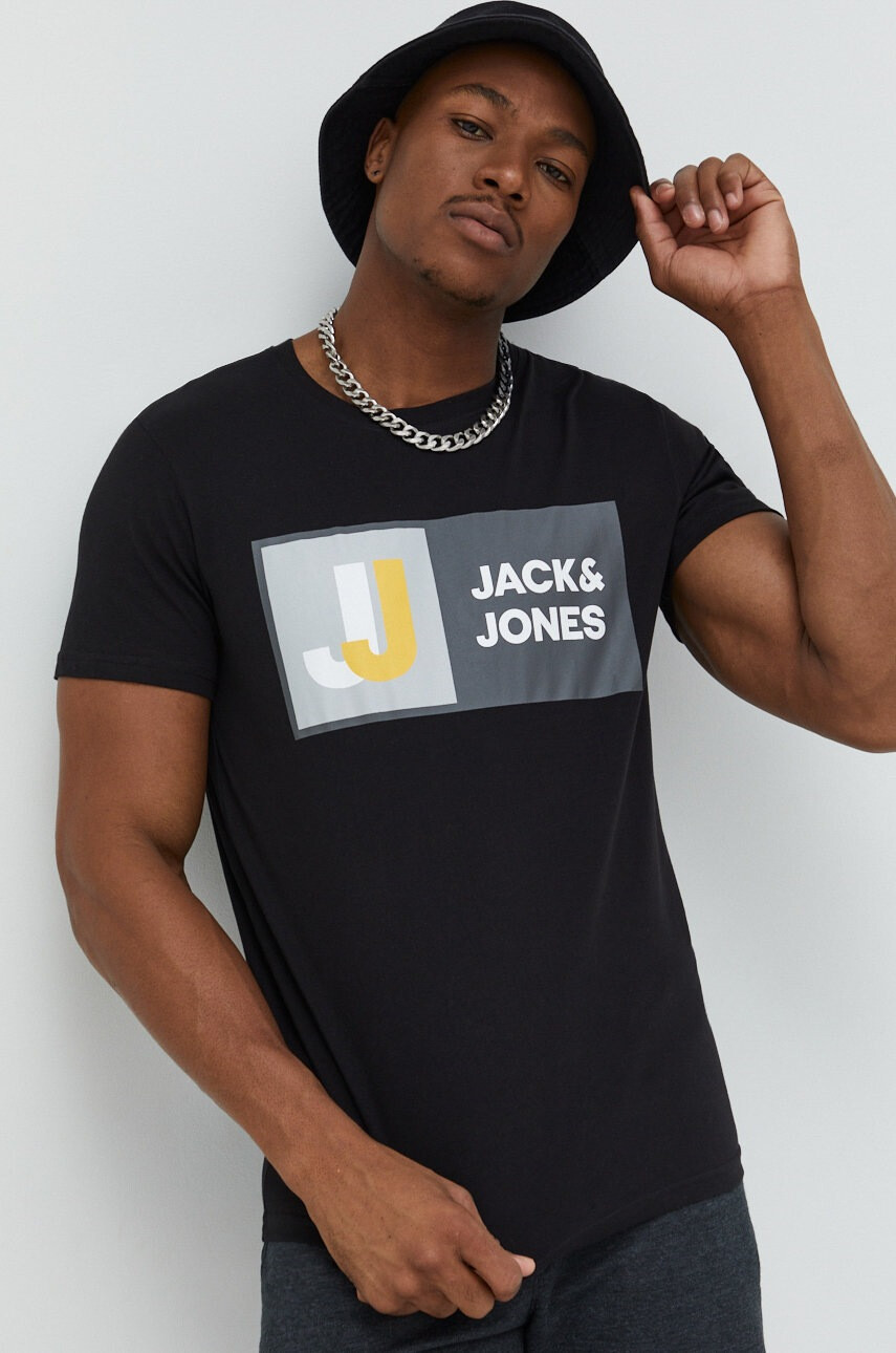 Jack & Jones Памучна тениска Jcologan - Pepit.bg