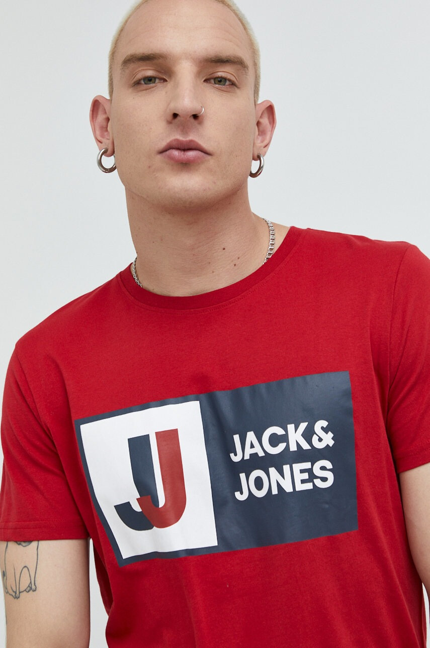Jack & Jones Памучна тениска Jcologan - Pepit.bg