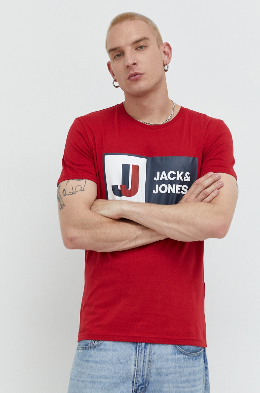 Jack & Jones Памучна тениска Jcologan - Pepit.bg