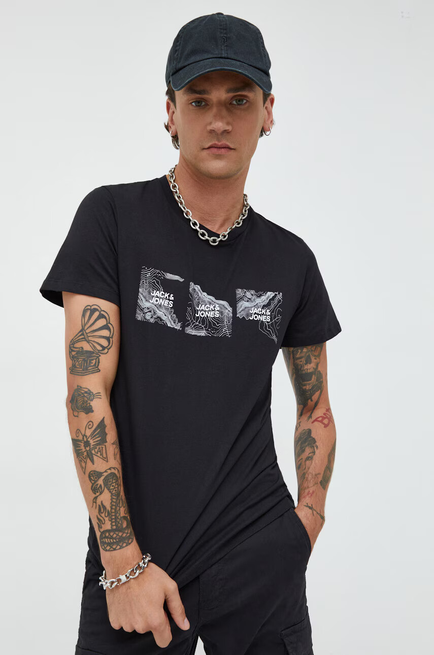 Jack & Jones Памучна тениска Jcotechnic - Pepit.bg