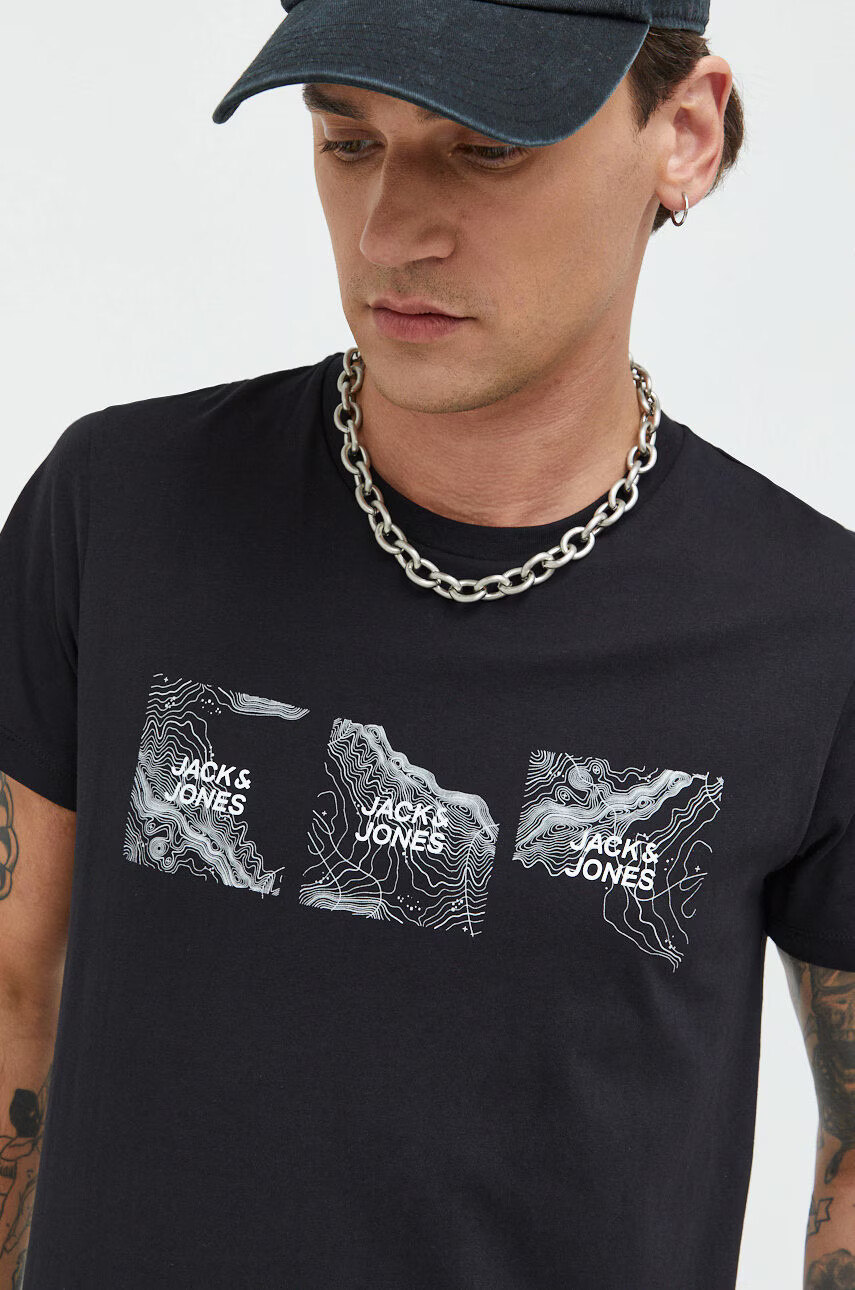 Jack & Jones Памучна тениска Jcotechnic - Pepit.bg