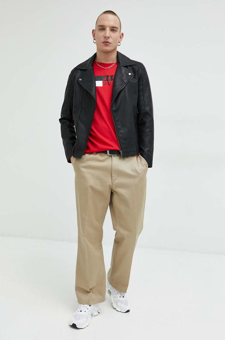 Jack & Jones Памучна тениска JJECORP - Pepit.bg