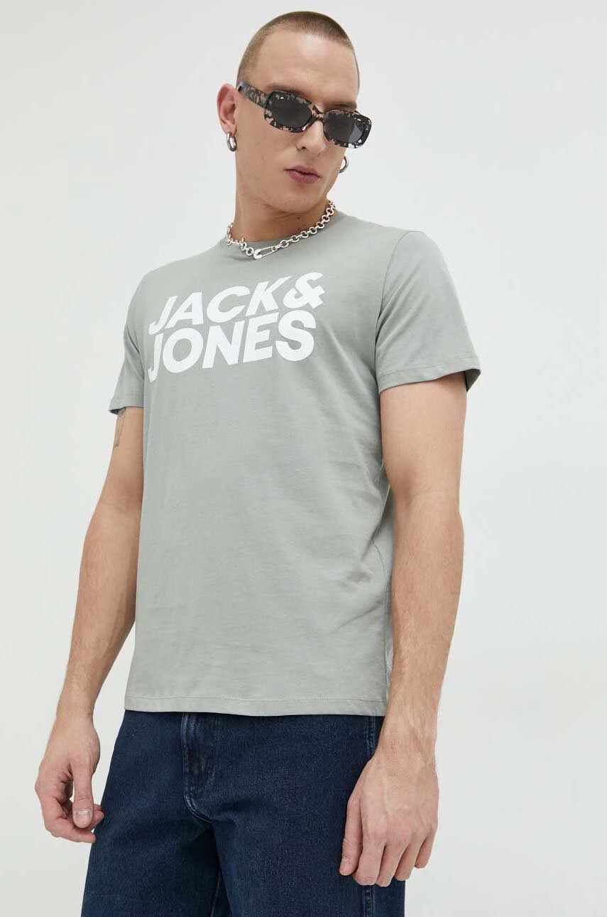 Jack & Jones Памучна тениска JJECORP - Pepit.bg